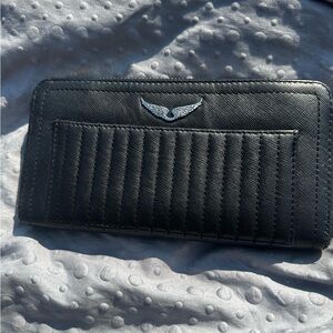 Leather Zip Around Wallet